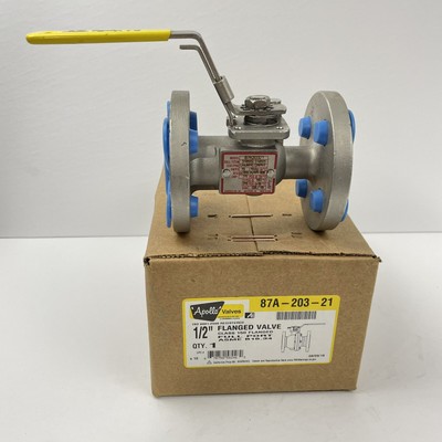 Apollo 1/2  Stainless Flanged Valve 87A-203-21 87A20321 Class 150 ~NEW~