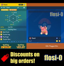 6IV Shiny Pawmi Pokemon Scarlet and Violet