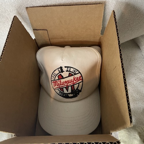 VINTAGE MILWAUKEE Electric Tools Snapback TRUCKER Hat Yupoong LTD BALL Cap - Picture 11 of 11