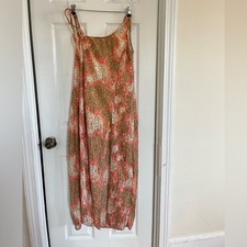 VTG Leopard Print mesh Maxi Dress beach