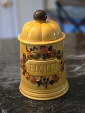 Flour Canister Los Angeles Potteries mid-20th century modern.