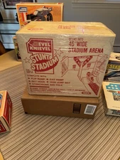 1974 Evel Knievel Stunt Stadium New In Sealed Box !!