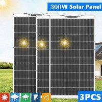 300W 12V Flexible Solarpanel Solarmodul Monocrystaline Wohnmobil Balkonkraftwerk