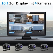 Mit 4 X HD Rückfahrkamera + 10.1" Split Touchscreen Monitor Für KFW LKW BUS Mit 4 X HD Rückfahrkamera + 10.1" Split Touchscreen Monitor Für KFW LKW BUS