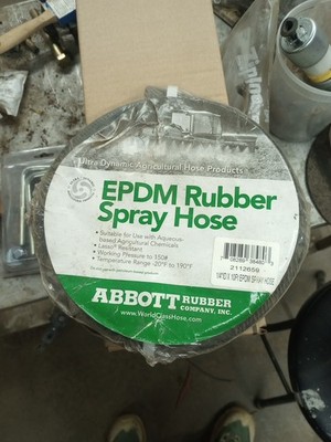 Ultra Dynamic Agricultural Hose EPDM Rubber Spray Hose 1/4 Id X 10ft