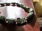 early vintage turquoise color stone necklace antique web nugget southwest retro — photo 10