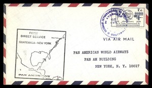 Mayfairstamps Guatemala to New York USA air mail Cover aaz_77741