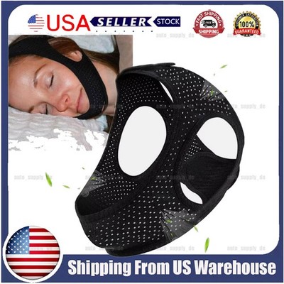 Sleep Anti Snoring Chin Strap Apnea Snore Stop Belt Snoreless Jaw Solution Sleep