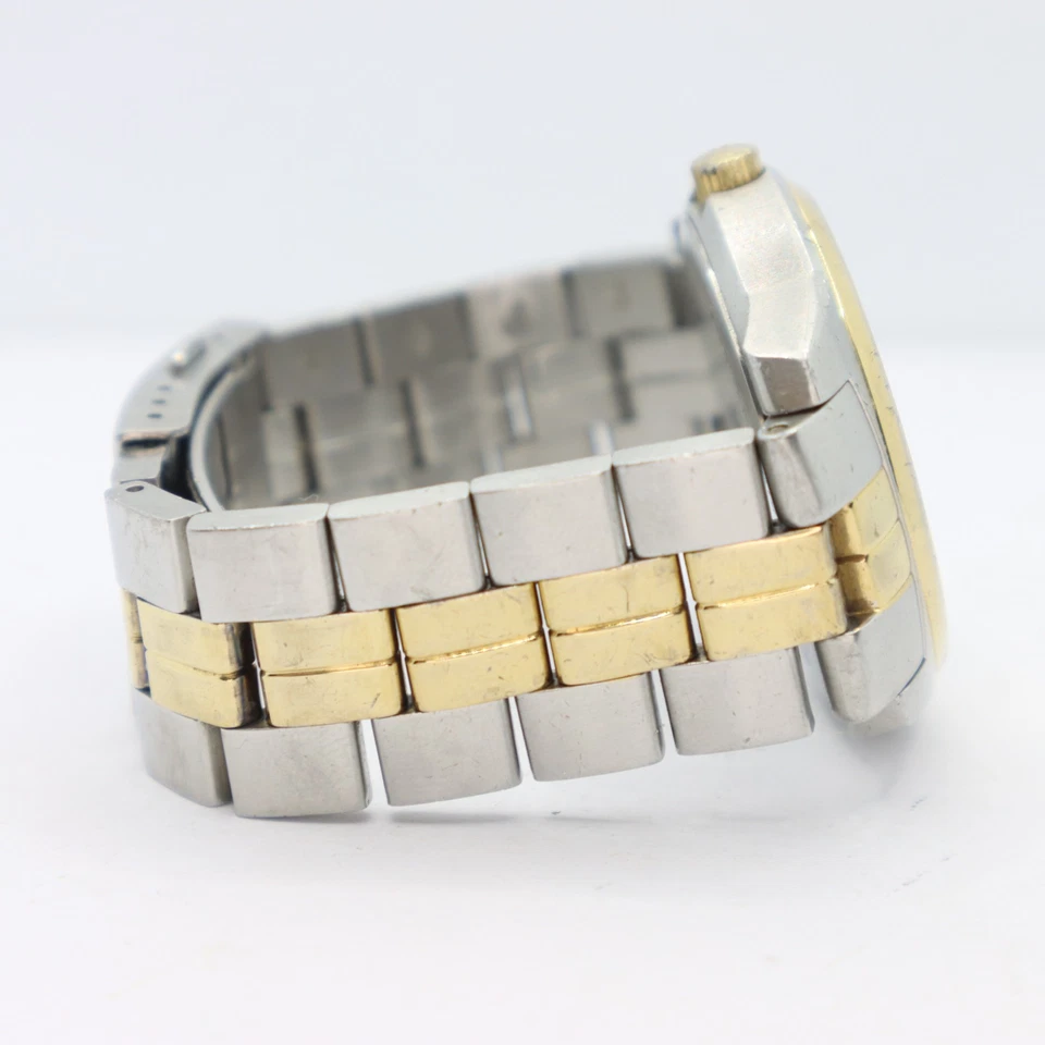 Tissot 1853 PR 100 Silver Dial Swiss Date Quartz ETA F06111 Two Tone Steel Watch - image 3 of 4