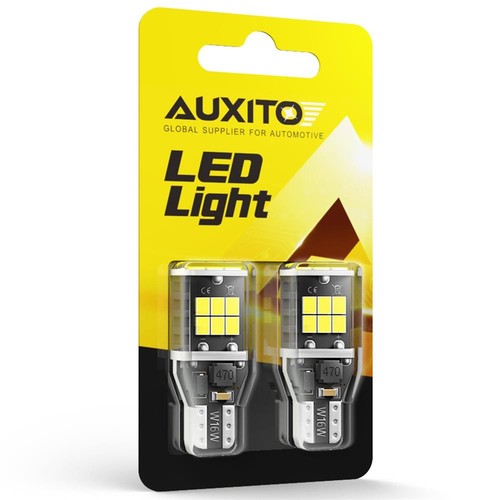 AUXITO T15 LED 921 912 W16W – Lampadine LED Super Bianco 6000K Per Retromarcia E Freno – 2 Pezzi