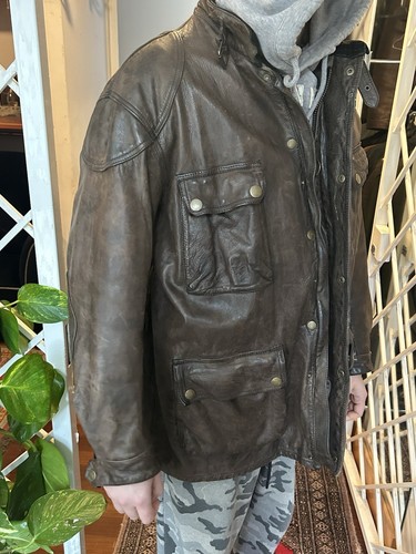 Belstaff Douglasie Lederjacke Blazer Herren Xxxl - Bild 8 von 16