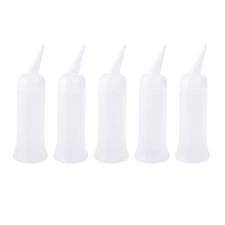 5 Pcs Plastic Hairdressing Scale Applicator Bottles 150 ml Perm Tinting Tools