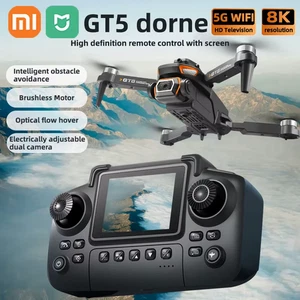GT5 Mini Drone Télécommande avec écran 4K Caméra professionnelle 360° Obstacle