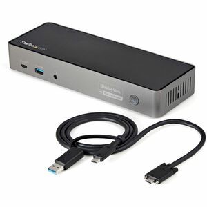 Startech USB-C & USB-A Dock Hybrid Triple Monitor Laptop Dockingstation Display