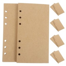160 Pcs Kraft Paper Notebook Refill Loose Leaf Binder Blank Inserts Journal