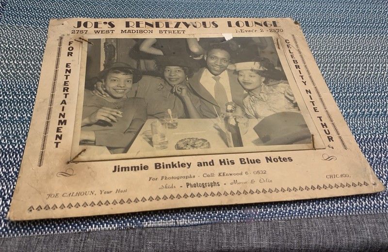 Vintage Joe's Rendezvous Lounge Souvenir  Photo African American Chicago