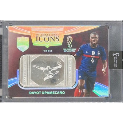 2022 Panini Eminence World Cup Soccer - Dayot Upamecano Silver Troy Ounce /6