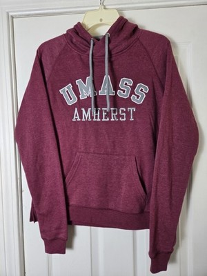 NWT UMass Amherst Minutemen Hoodie Sweatshirt Women's Size Small Colosseum