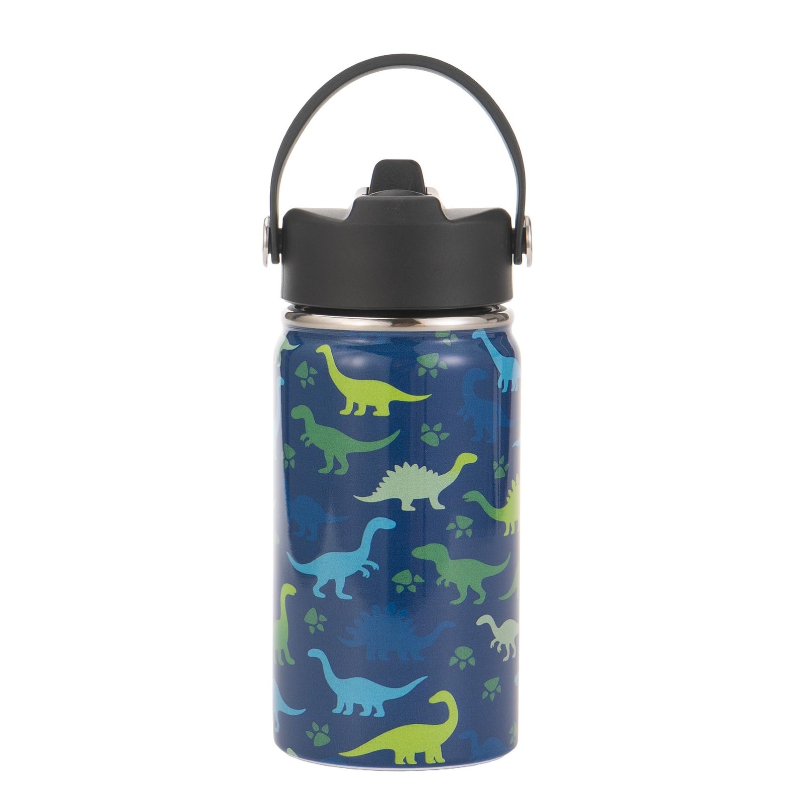 12oz Kids Insulated Water Bottle with Flip Straw & Big Handl