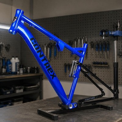 Mountainbike-Fully-Rahmen hohe Festigkeit gefedeter Mountainbike-Rahmen stabil