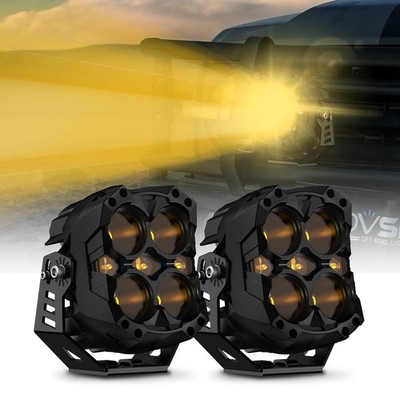 NOVSIGHT 6 Inch Black LED Pods Light Driving Fog Flood Spot Beam Truck Off-Road