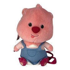 NWT Miniso Zanmang Loopy Beaver Plush Backpack Soft Stuffed Pink Doll Cartoon