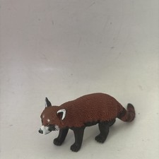 Red Panda Vinyl Plastic Figurine 6" long 3" tall Realistic Toy Wild Animal READ