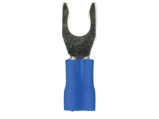 Install Bay BVLST8 Blue Vinyl Locking Spade Terminal, 16/14GA, #8, 100/Pkg