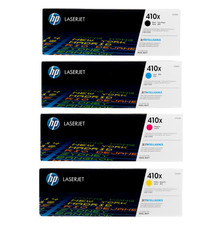 HP 410X Genuine High Yield Toner Set  BK C M Y  OEM Original Factory Sealed