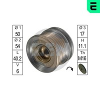 Generatorfreilauf Era ZN5395 FüR Mercedes Sprinter B904 B903 Bus B901 B902 W202