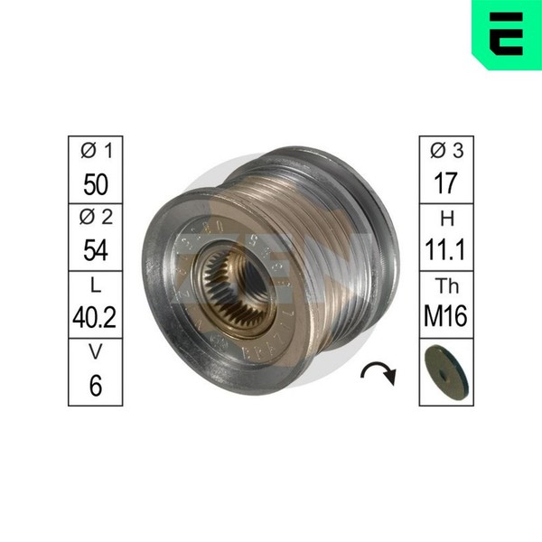 Generatorfreilauf Era ZN5395 FüR Mercedes Sprinter B904 B903 Bus B901 B902 W202-image