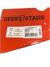 Deer Stags Wilder Black Men's Sz 10 M Memory Foam Casual Dress Shoes