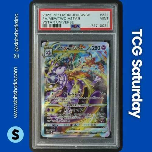 2022 POKEMON SWSH VSTAR UNIVERSE JP #221/172 MEWTWO SPECIAL ART RARE PSA 9