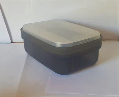 Tupperware Swing Box Behälter Vorrathsbehälter A38 flach 350 ml Grau/Transp. - Bild 1 von 2
