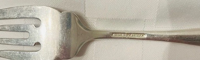 Обеденный сервиз Rose от Stieff из чистого серебра размер 5 предметов - Изображение 2 из 3