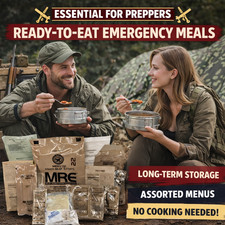 2-Pack Genuine U.S. Military MRE Meals   Ready-to-Eat Emergency  Outdoor Food