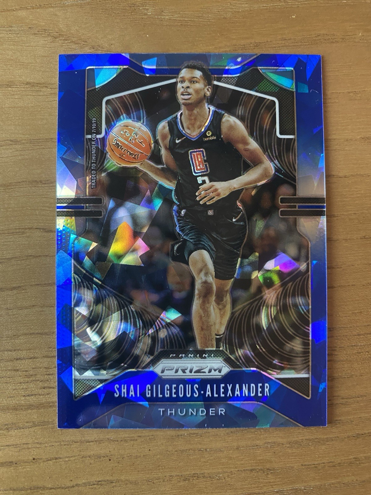2019-20 Prizm Blue Ice #122 Shai Gilgeous-Alexander Thunder /99