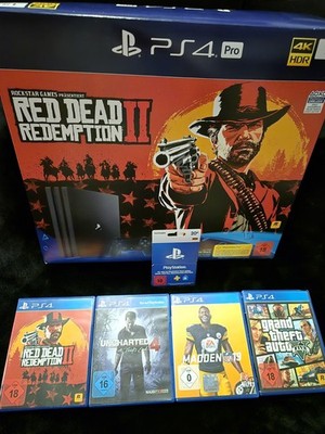 Sony PlayStation 4 Pro 1TB /Jet Black/RED DEAD REDEMPTION 2 