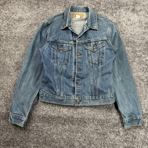 Vintage 80s Levi Strauss Denim Jean Jacket 70704-0216 Youth Size 20 Made In USA