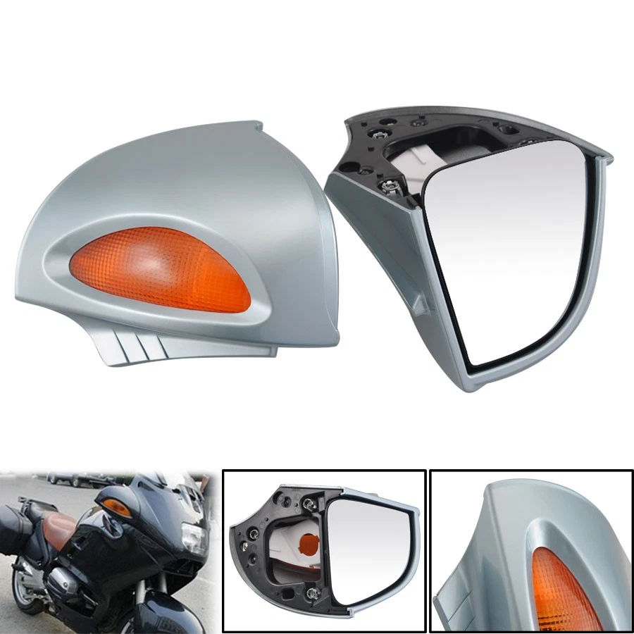 Espejos retrovisores laterales con luz de intermitente para BMW R1100RT R1100 RTP R1150 RT Foto 2 de 4