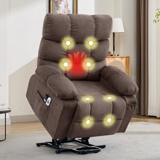 Electric Power Lift Recliner Chair Sofa with Massage and Heat for Elderly