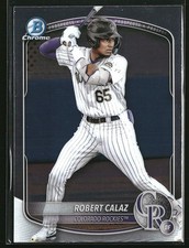 2025 Robert Calaz - #BCP-40 Chrome Prospects - Colorado Rockies a19