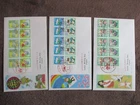 Japan Stamp First Day Cover Letter Writing Day U-pane 3 Covers 1987～1989