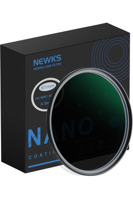 NEWKS 67mm ND1000 (10-Stop Fixed Neutral Density Filter)