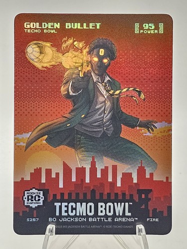 Bo Jackson Battle Arena Tecmo Bowl 2026 Golden Bullet RC Skyline Battlefoil S257