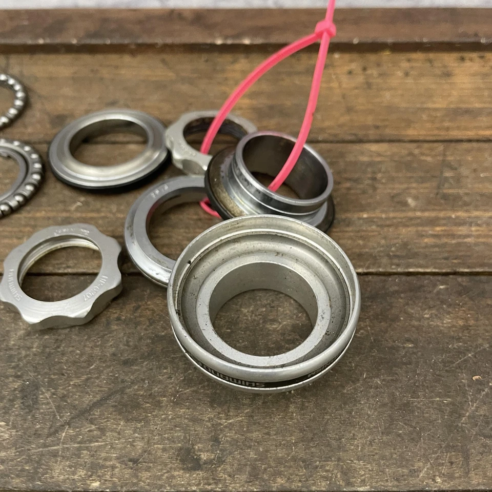 Vintage Shimano 600 EX HP-6207 Headset Parts Lot Top Nut 1" 26.4mm JIS Japan - Image 2 of 4