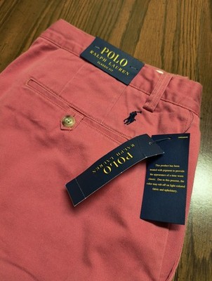 Polo by Ralph Lauren チノパン Made in USA NWT Polo Ralph Lauren Men's 33x32 Red Classic Fit Cotton Twill