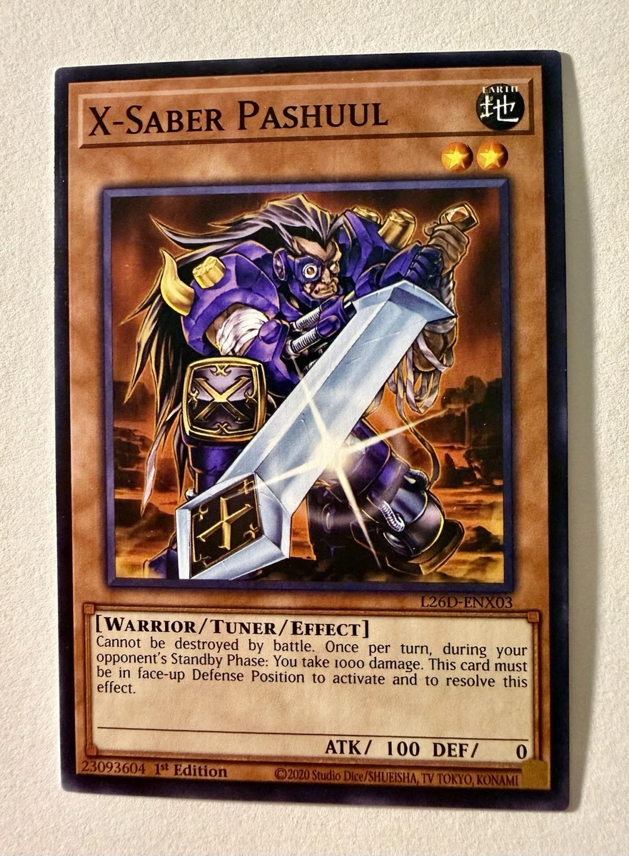 x1 X-Saber Pashuul - L26D-ENX03 - Common - 1st Edition Yu-Gi-Oh! M