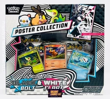 Pokemon Black Bolt & White Flare Poster Collection Sealed