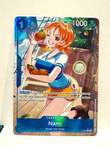 Nami (P-053) (Full Art) P-053 Premium Booster -The Best- Full Alt Foil